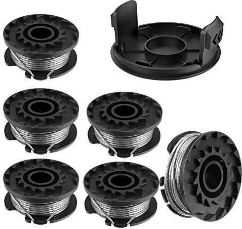 Moritale Fadenspulen für BOSCH EasyGrassCut 18 23 Art 23 26 Rasentrimmer Spulen Fadenschneider (BOSCH F016800569 / F16800385, 6 Stücke)