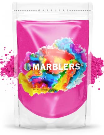 MARBLERS Pink Mica Powder [Magenta] 3oz (85g) | Cosmetic Grade | Epoxy Resin Pigment | Dye | Non-Toxic, Vegan, Cruelty-Free | Lip Gloss, Nails, Body Butter | Bath Bomb, Candle & Soap Making