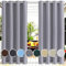 Ufamiluk Outdoor gardinen wetterfest mit ösen Oben und unten Ösen Oben Unten terraösen Vorhang Outdoor für Balkon die terrasse gartenlauben 100x200cm (BxH 1 Stück) Grau