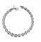MINOPLATA Pulsera eslabones calabrote pequeños de Plata de ley 925 para mujer