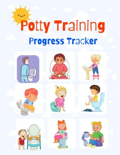 potty training progress tracker with visuals and illustrations: potty training help for parents - 8.5''x 11 matte cover finish, 75 pages potty ... for kids - ideal for toddler boys and girls