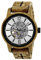 Holzwerk Germany Handgefertigte Automatik Herren-Uhr Öko Natur Holz-Uhr Holz Armband-Uhr Braun Schwarz Weiß Silber Analog