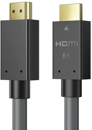 Ablink 8K Cavo HDMI 3m, Certificato HDMI 2.1 ad Alta Velocità 48Gbps Cavi,8k@60,4K@240Hz /144Hz/120Hz, eARC HDR10+ HDCP 2.2 e 2.3,3D, Compatibile con Apple TV Monitor,PS5/4 Xbox X,Roku hdku blue -ray