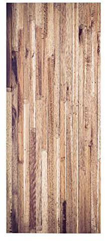 Targawerelax TüRtapete Selbstklebend TüRposter TüRaufkleber Tapete, Wandaufkleber für Schlafzimmer, Heimdekoration, wasserdicht, entfernbares Premium Vinyl Upgrade, Holzoptik in Holzoptik