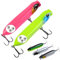 Goture Angelköder, Minnow Lures Hard Bait, Pencil Popper Lures, Topwater Angelköder, Crankbaits VIB Angelköder Süßwasser Salzwasser, Schwimmköder Köder für Barsch Zander Forelle mit Tackle Box
