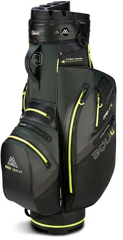 Big Max Aqua Silencio 4 (Forest Green/Black/Lime) Cartbag - Wasserabweisende Golftasche