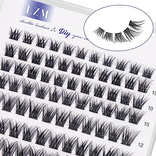 LZM Einzelne Wimpern C Curl Fake Lashes 8-14mm Natürliche Wimpern Falsche Wimpern Natürlicher Look Wiederverwendbar Wimpern Einzeln Künstliche Wimpern DIY Cluster Wimpern Zu Hause (Sunshine-mix)