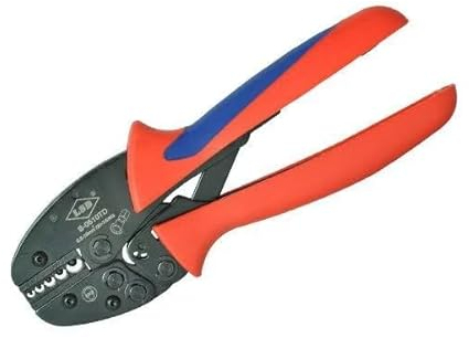 S-0510TD Manuelle Crimpzange, Ratschen-Crimpzange für nicht isolierte Klemmen 22–8 AWG und Kabelschuhe Stecker 0,5–10 mm²