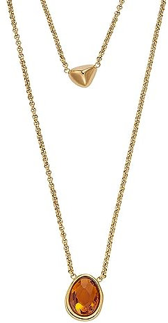 Skagen Collier pour femmes, collier à pendentifs en verre de mer et acier inoxydable