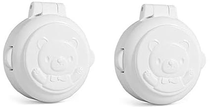 FUZYXIH 2 Stücke Baby Sicherheitsschloss Knopf Sicherheitsschloss Auto Waschmaschine Computer für Schlüssel Start für Schutz Abdeckung Baby Safe Baby Proofing Sicherheitsschlösser