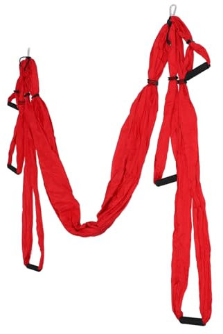 Topiky Juego de Columpio Aéreo para Yoga, Hamaca para Yoga, Columpio Colgante, Poliéster y Algodón, Ajustable, Mejora la Flexibilidad, Hamaca para Yoga, Herramienta de Inversión para