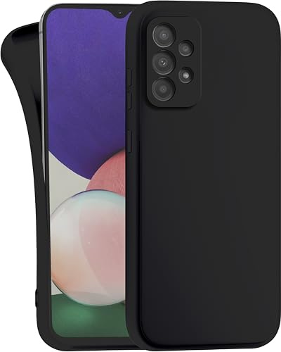 MyGadget Hülle kompatibel mit Samsung Galaxy A72 - robuste Handyhülle TPU Case Slim Silikonhülle - Back Cover Kratzfest Schutzhülle - Matt Schwarz