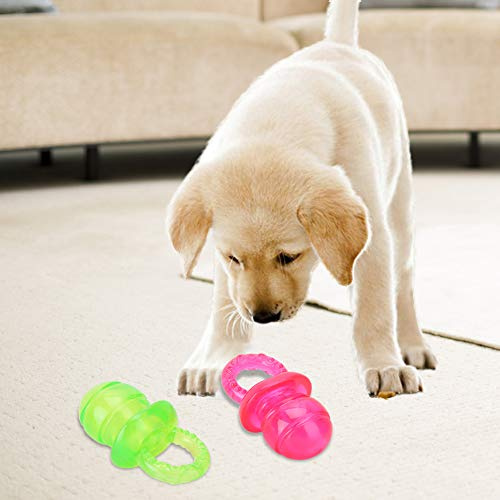 Acouto Kauspielzeug für Hunde, Katzen, Kauspielzeug, Schnuller, Kauspielzeug, Schnuller, Schnuller für Hunde, große und kleine Welpen, Zahnen, Schnuller, Gummi, 2 Stück