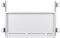 Sharplace under Desk Keyboard Drawer Tray Keyboard Organizer Keyboard Desk Extender for Home Office, White