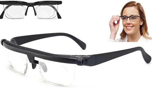 Vision Adjustable Glasses,Focus Adjustable Glasses,Focus Reading Glasses for Unisex Reading and Distance Vision (1 Pcs)