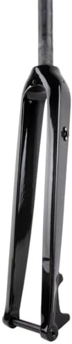 26/27,5/29 MTB forcella rigida in carbonio forcella mountain bike 1-1/8 '' tubo sterzo dritto 28,6 mm asse passante 15 x 100 mm forcella freno a disco senza filettatura (colore: nero lucido,