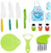 13 Pièces Couteau pour Enfants, Ensemble de Couteaux à Découper pour Enfants, Ensemble de Couteaux pour Enfants à Partir de 2 Ans, Couteau Montessori pour Les Tout-Petits Qui Apprennent à Couper