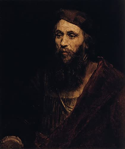 PSVDCTOO Gefeiert Wandbilder Kunst Poster Poster Wandbild Porträt eines Mannes von Rembrandt Van Rijn für Heimdekoration60x90cm