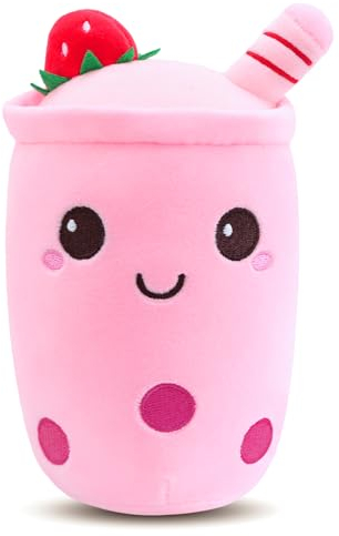 Aitsite Bubble Tea Kuscheltier, Squishy Plüschtier Mini Cute Klein Mädchen Kawaii Plush Süße Kuscheltiere Kissen Milk Tea Doll
