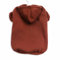 Monkimau Hundepullover Hoodie für kleine bis große Hunde – Warmer Fleece – Herbst- und Winterkleidung – XS bis XXXL – 10 Farben (Braun, L)