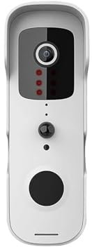 ThikK 1080P WIFI Video Doorbell Tuya Smart Home Door Bell Wireless Security Camera Doorbell SmartLife APP PIR Motion Detection(Black Kit 32G)