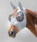 Waldhausen Fliegenmaske Puck, Silbergrau, Shetty