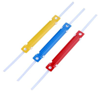 HONMEET Buntes Büroklammer Satz Aus Plastik 100 Stück Für Dokumentenordner Für Büro Zuhause Und Schule