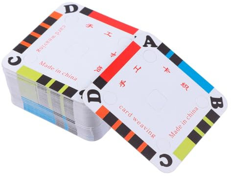 HOODANCOS Webkarten Tablet Webzubehörkarten 150 Stück Karton Zum Weben Selbstgemacht Basteln Kompakt Leicht Tragbar Für Heimwerker Und Kinder