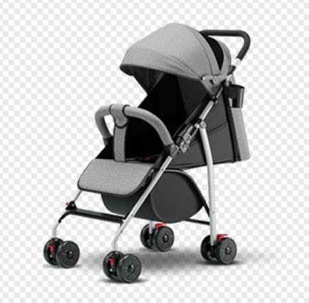 OHMG 2in1 Kinderwagen mit Gummireifen,22 kg,Wanne mit Memory-Knöpfen,Sitz mit Liegefunktion Wendbar Höhenverstellbar,Teleskopgriff,Klein Zusammenklappbar Kinderwagen,5-Punkt-Gurt