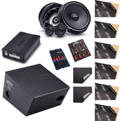 Option DSP-Soundupgrade V2 kompatibel mit VW T6.1 (ohne Soundsystem ab Werk) - 100% Plug & Play Soundupgrade mit DSP-Verstärker, Subwoofer und Front-Lautsprecher