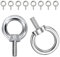 Ringschraube, M4 Ösenschrauben, 304 Edelstahl Augenschraube, Ring Augenbolzen, Metrisch Ringbolzen, Hardware Ringschrauben, Augbolzen zur Befestigung und Aufhängung, 10 Stück