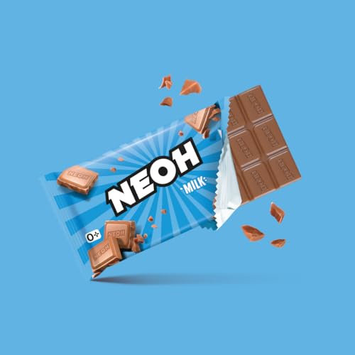 NEOH Low Carb Keto Milchschokolade | 1g Zucker, 105 kcal pro Portion | Die neue Alternative zu herkömmlichen Süßigkeiten | 1 x 55g