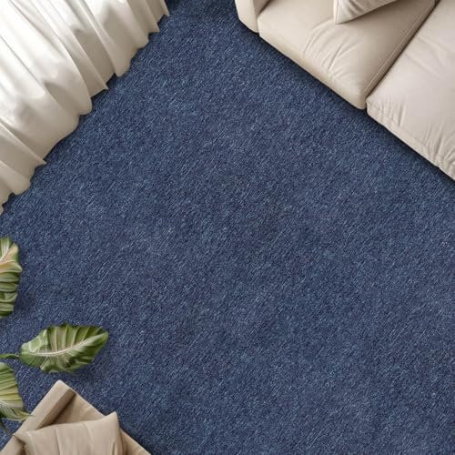 Actiasmat 50x50cm Carpet Tiles 5 Sq M Contract Flooring Tiles with Heavy Duty Bitumen Backing 20 Pack (Blue, 5 Sq. M)