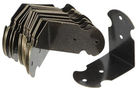 SOLUSTRE 20stücke Eckverbinder Für Holzkisten Geschenkboxen Schwerlast Metall Rechtwinklig Befestigungselemente Aus Metall Für Kisten Und Boxen