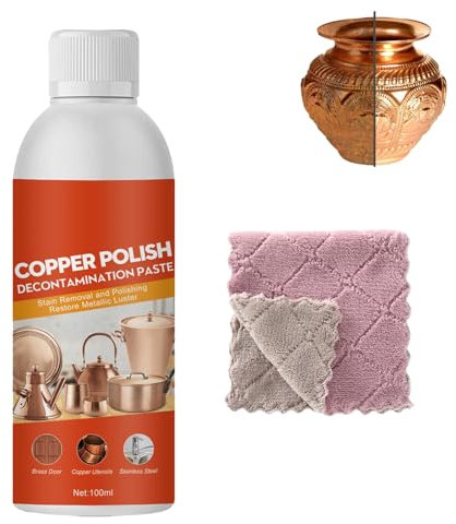 Brass Cleaner,Brasso Polish,Metal Polish for Brass,Copper Cleaner,Brasso Metal Polish Liquid,Natural Polish for Copper