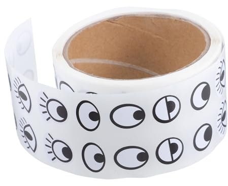 Housoutil Wackelaugen-aufkleber Selbstklebend Für Basteln Cartoon-dekoration Heimwerker Kunsthandwerk Rolle Eyes Stickers Adhesive Craft Supplies Diy Projects Decoration Supplies