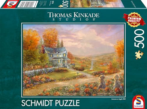 Schmidt Spiele 58795 Herbst in Apple Hill, Thomas Kinkade, 500 Teile Puzzle