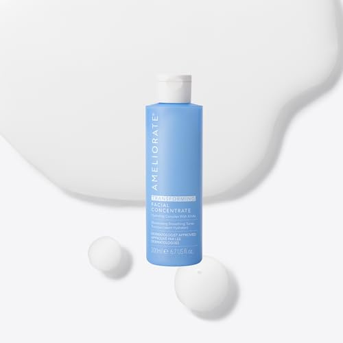 AMELIORATE Transforming Facial Concentrate 200ml | Clinically Proven Pore Refining Toner for Face | Hydrates, Brightens & Smooths Uneven Skin | with LaH6 Complex | Dermatologist Approved