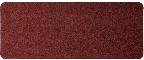 ANRO Schuhparkplatz Fußmatte rutschfest Fußabtreter Schmutzfangmatte Indoor Sauberlaufmatte schmal Abtropfmatte für Eingang Uni Rot 35 x 100 cm