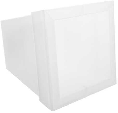 IWOWHERO Pot Lumineux Solaire Extérieur Carré Lampe Solaire Étanche pour Jardin Décoration Lumineuse de Pot de Fleurs Éclairage Ambiance Patio et Pelouse Plante Décorative Lumineuse