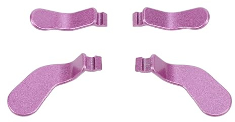 BONKZEBU Hochwertiges Wireless-Controller-Metallpaddel-D-Pad-Ersatzset für Series 2, Einfach zu Installieren, Edelstahl, 6 Stück für (Modell 1698) für Series 2-Spieler (Hellviolett)