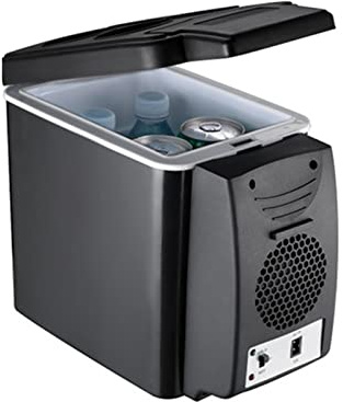 TVAFEDS Mini Fridge 6L Car Refrigerators Ultra Quiet Low Noise Mini Fridge Freezer Cooling and Heating Box 2 In 1 Multi-function Travel(A)