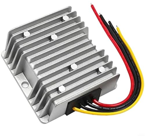 Convertidor de corriente continua de 12 V 24 V a 48 V, 5 A, fuente de alimentación IP68 impermeable, 94% de eficiencia para vehículos eléctricos LED solares (48 V 5 A)