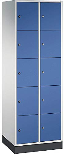 Schließfachschrank Intro, 10 Fächer, H1950xB620xT500mm