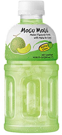 Mogu Mogu Melon Flavoured Drink with Nata de Coco, 320ml