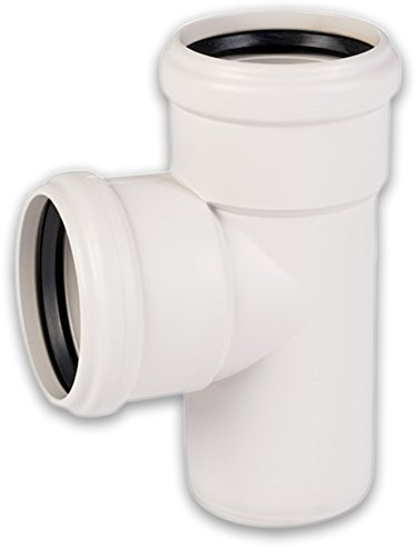 Schallgedämmtes Abflussrohr Abzweig, 87° Winkel DN 110x110