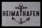 Interluxe TÜRMATTE Fußmatte Heimathafen Maritim Eingang Einzug Flur Badezimmer Türvorleger Hellgrau