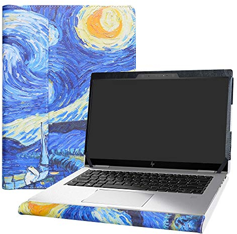 Alapmk Diseñado Especialmente La Funda Protectora de Cuero de PU para 13.3 HP EliteBook x360 1030 G3/HP EliteBook x360 1030 G4 Laptop(No Compatible con: HP EliteBook x360 1030 G2),Starry Night