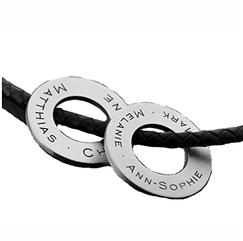 Herrenkette Koordinaten 925 Sterling Silber Kautschuk Gravur Anhänger Männerkette Gravur Namensgravur Herrenschmuck Geschenk Ringe Kette GPS | HANDMADE IN GERMANY