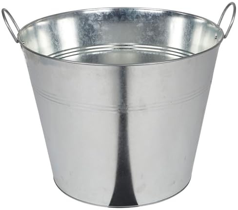 BURI Zinc 40L Cubo Plantas Maceta de Flores Maceta Bebidas Decoración
